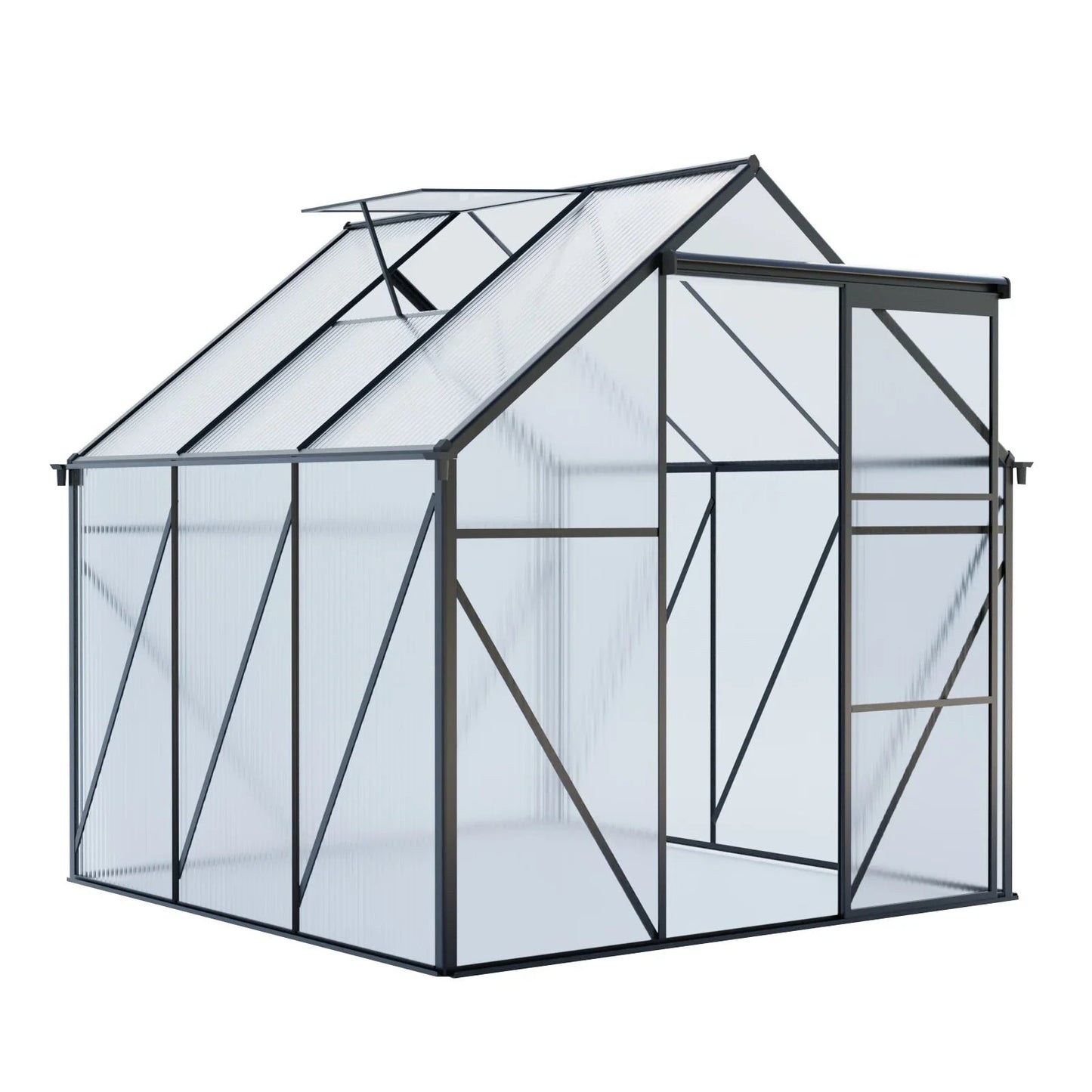 Heavy-Duty 6x6 FT Black Greenhouse | All-Season Walk-In Garden Kit.