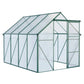 6 x 8 FT Green Outdoor Walk-in Greenhouse – Heavy Duty Garden Plant Hous