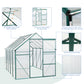 6x10 FT Green Heavy-Duty Aluminum Polycarbonate Greenhouse with Base