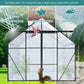 8x6 FT Modern Black Polycarbonate Greenhouse – Heavy Duty Double Door Walk-In