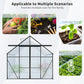 8x6 FT Modern Black Polycarbonate Greenhouse – Heavy Duty Double Door Walk-In