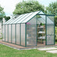 6x12 FT Green Heavy-Duty Polycarbonate Greenhouse – Extra-Long All-Season Walk-In