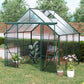 8x6 FT Green Polycarbonate Greenhouse – Heavy Duty Double Door Walk-In Garden Kit
