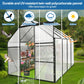 Heavy-Duty 6x8 FT Black Greenhouse with Base & Anchors | All-Season Walk-In