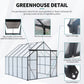 8x10 FT Modern Black Polycarbonate Greenhouse – Heavy Duty Double Door Walk-In