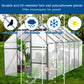 6x12 FT Modern Black Polycarbonate Greenhouse – Extra-Long Heavy Duty Walk-In