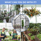 Heavy-Duty 6x6 FT Black Greenhouse | All-Season Walk-In Garden Kit