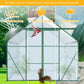 8x10 FT Premium Green Polycarbonate Greenhouse – Heavy Duty Double Door Walk-In