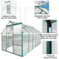 6x12 FT Green Heavy-Duty Polycarbonate Greenhouse – Extra-Long All-Season Walk-In