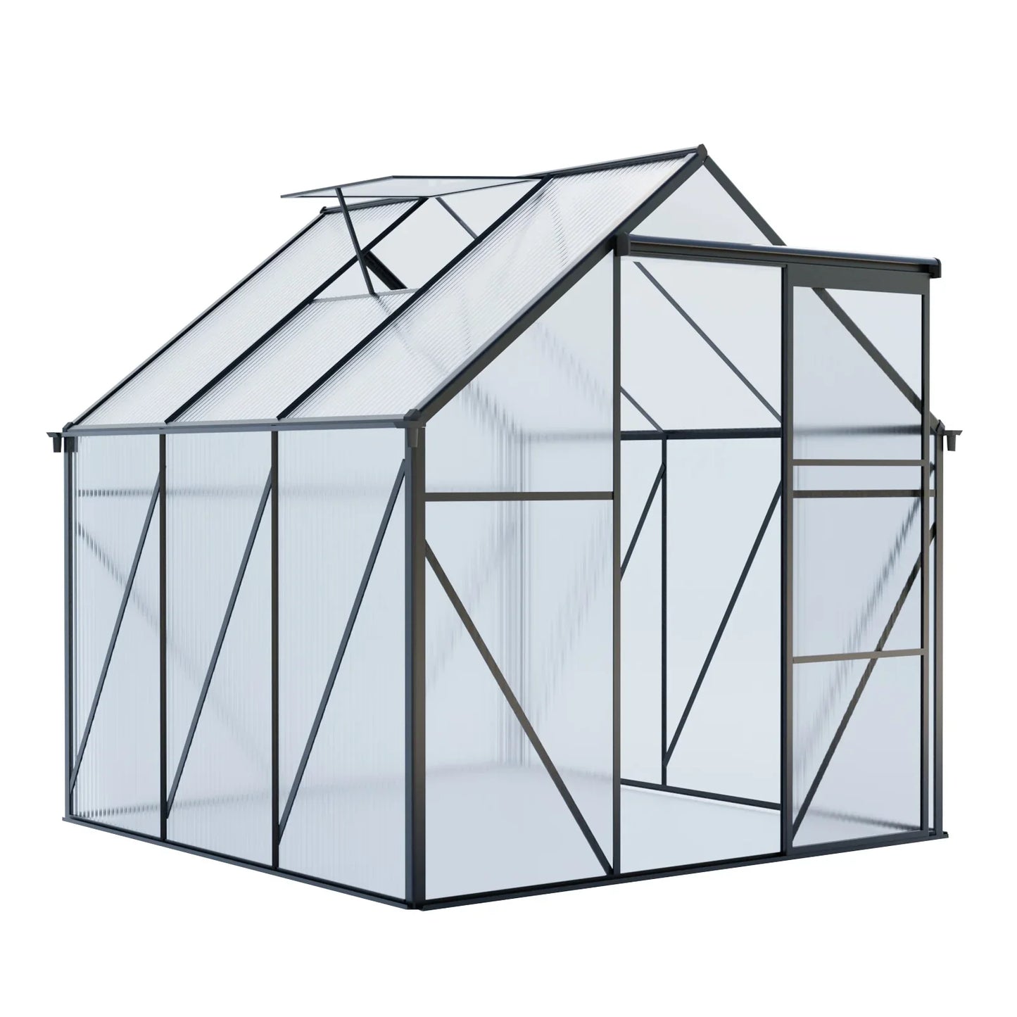 Heavy-Duty 6x6 FT Black Greenhouse | All-Season Walk-In Garden Kit