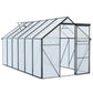 6x12 FT Modern Black Polycarbonate Greenhouse – Extra-Long Heavy Duty Walk-In